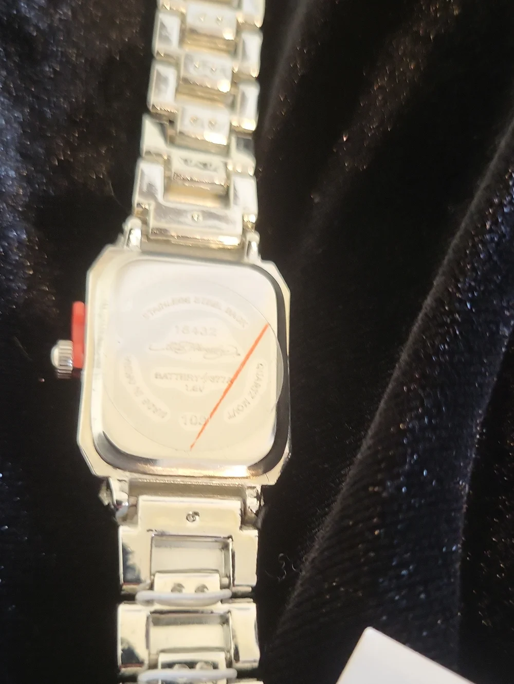 Ed Hardy Silver Crystal Pavé Women's Bracelet Watch